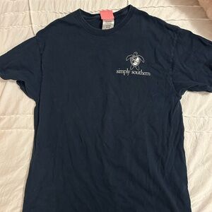 Simply Southern Dark Blue Short Sleeve Tee